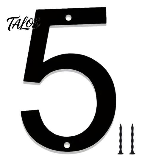 Metal Number Sign 3D House for Outside, Modern 0-9 Floating Address Numbers, Numbers Weather-proof Door, Mailbox, Wall, Yard Weatherproof Iron Plate