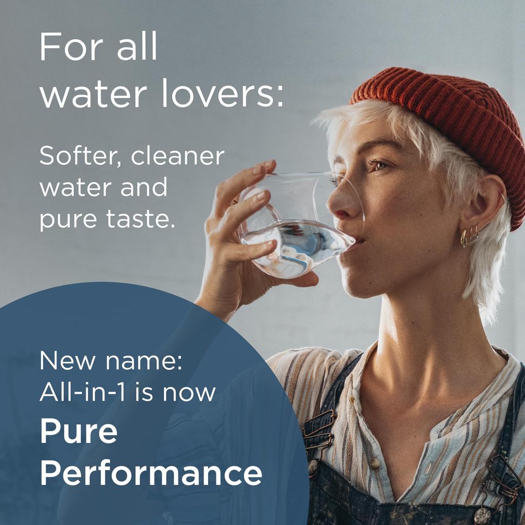 MAXTRA PRO Pure Performance Water Filter Cartridge - Original BRITA Refill Reducing Impurities, Chlorine,