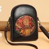 Koi Embossed Printing Ethnic Style Large Capacity Lightweight Multi Clip Premium Texture Shoulder Bag - Modern Women Crossbody Bags