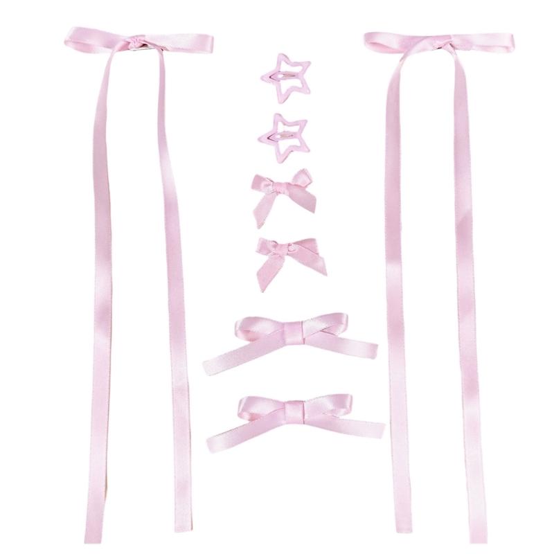 Stylish Butterfly Hair Ribbon Accessory Elegant Hairpin Fashion Hair Clip For Braids And Ponytails In Multiple Color