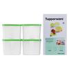 Tupperware 800ml Square Food Storage Container Set (4-Pack)