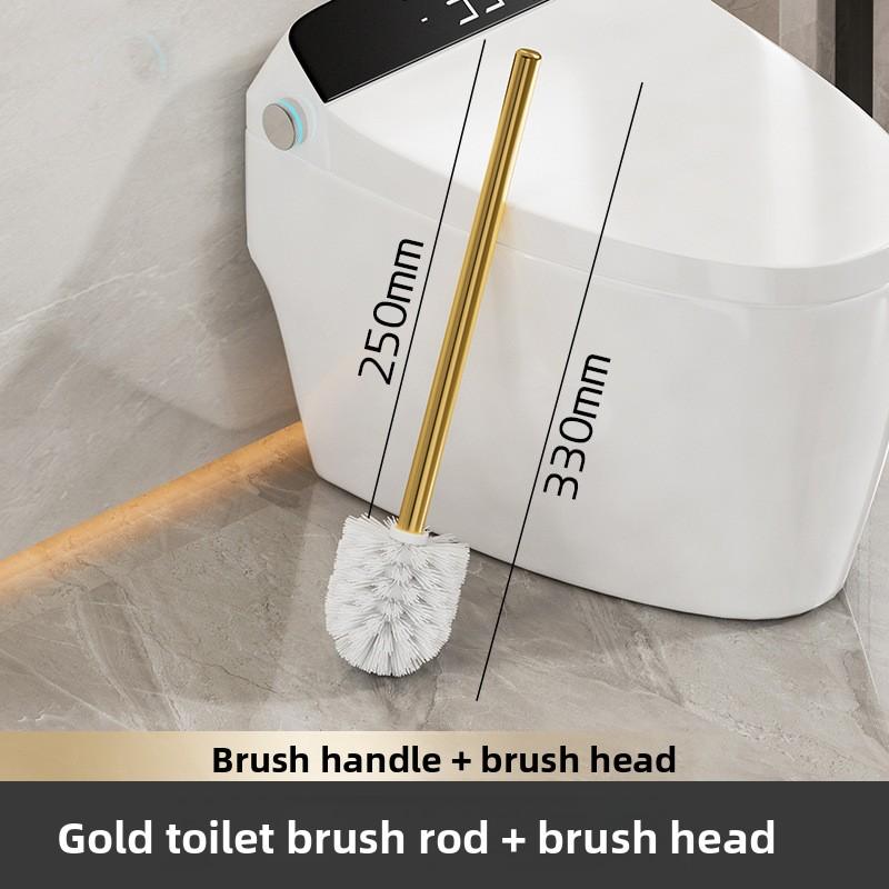 Stainless Steel Toilet Brush Bathroom WC Black Kitchen Cleaning Brush Silver Toilet Brush Scrubber Bathroom Cleaning Supplies