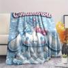 1PC Cinnamoroll Print Flannel Blanket, High Quality All Seasons, Home Decor, Warmth and Comfort, Perfect for Christmas Gifts