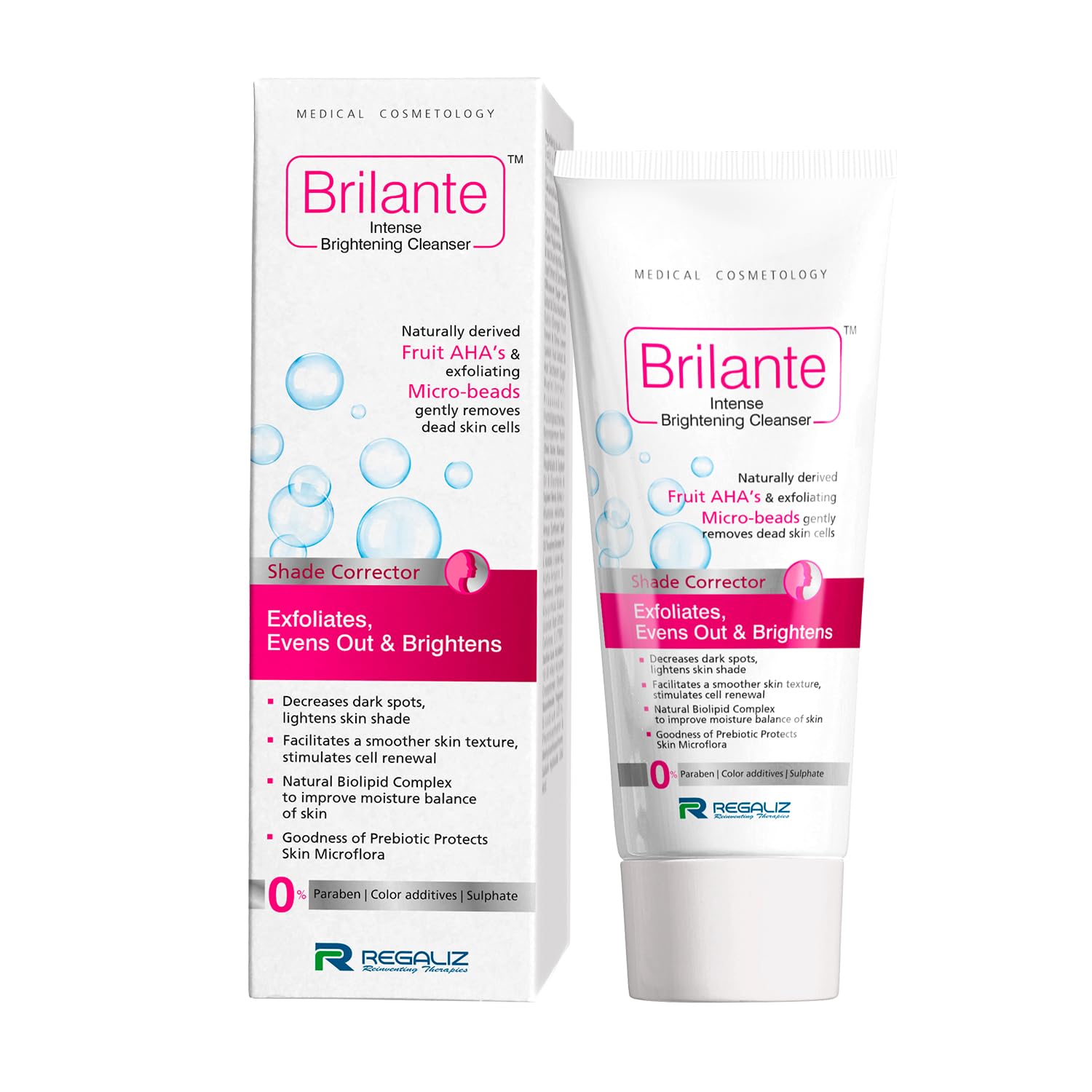 Regaliz Brilante Интенсивно осветляющий очищающий гель, 75 г