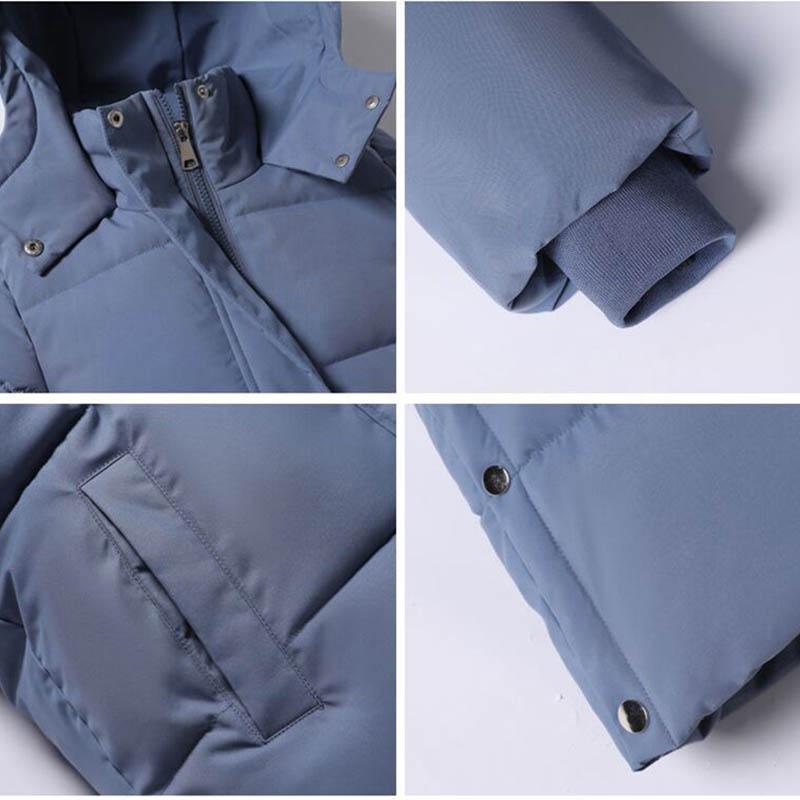 Clothes Women's Jacket Winter Mid-length Korean Style Small Student Jacket Loose and Thick