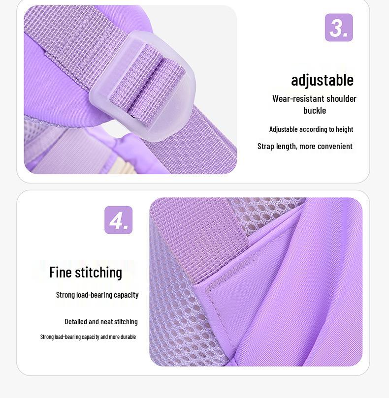 2025 Model Spine-Protecting Waterproof Backpack for Grades 3-6 – Expandable, Lightweight, Double Shoulder Design for Boys