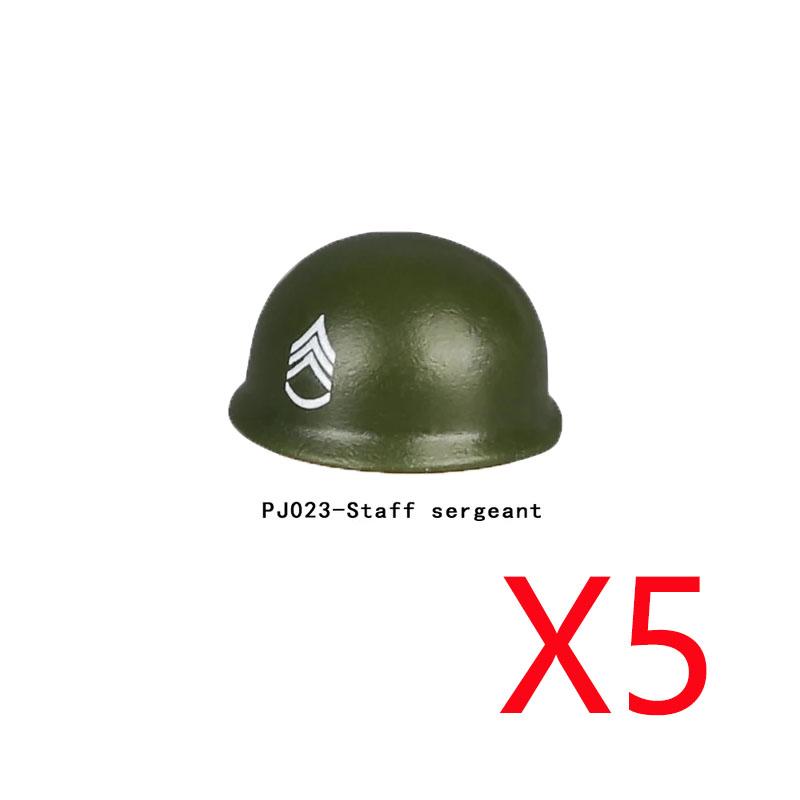 Military Figure MOC Building Block Accessories Vest Equipment Soviet American Soldier Helmet Hat Kit Mini Brick Toy Gift K48