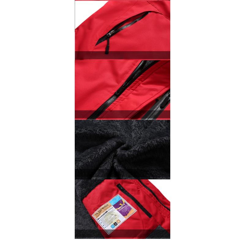 Men's Winter Hooded Windbreaker Thickened Warm Coat Cool Mountaineering Sportswear Thickened Pile Jacket