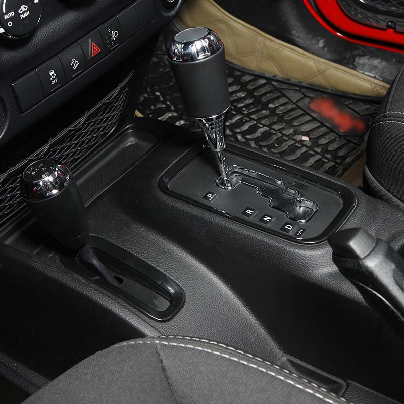 ABS Auto Getriebe Trim Dekoration Abdeckung Aufkleber Fit für Jeep Wrangler JK 2011-2017 Innen Zubehör