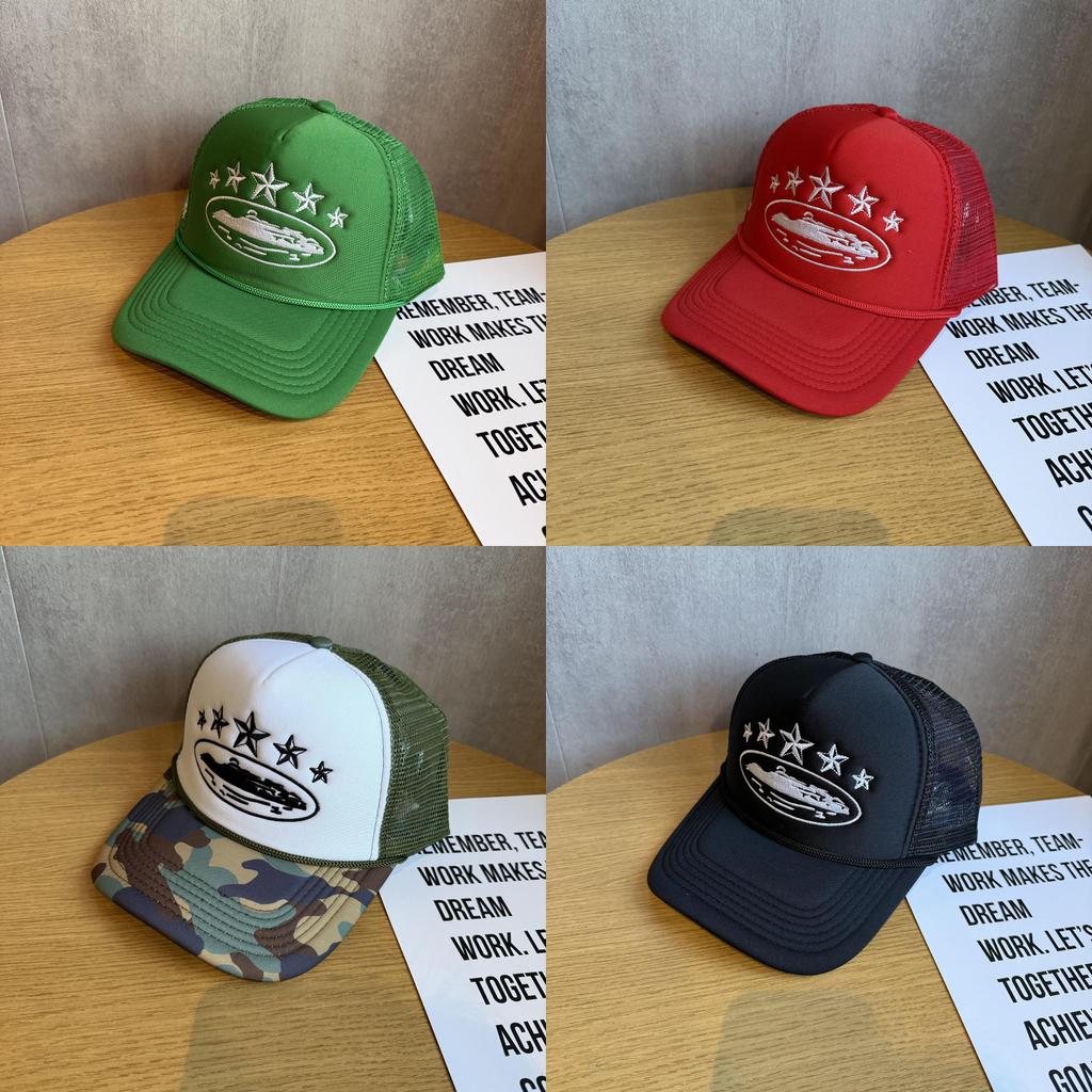Street Style Embroidered Baseball Cap With Adjustable Fit For Summer Outdoor Activities