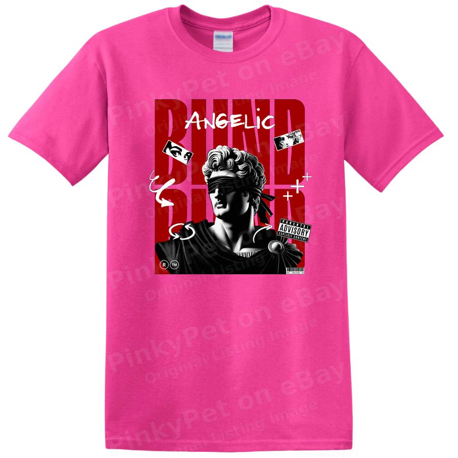 Blind Angelic Statue Graphic T Shirt for Art Lovers and Streetwear Tee
