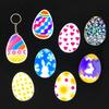 Diy Easter Egg Bunny for Key Pendant Decorative Silicone Mold Easter Day Series Charms Resin Casting Mold for Home Decor