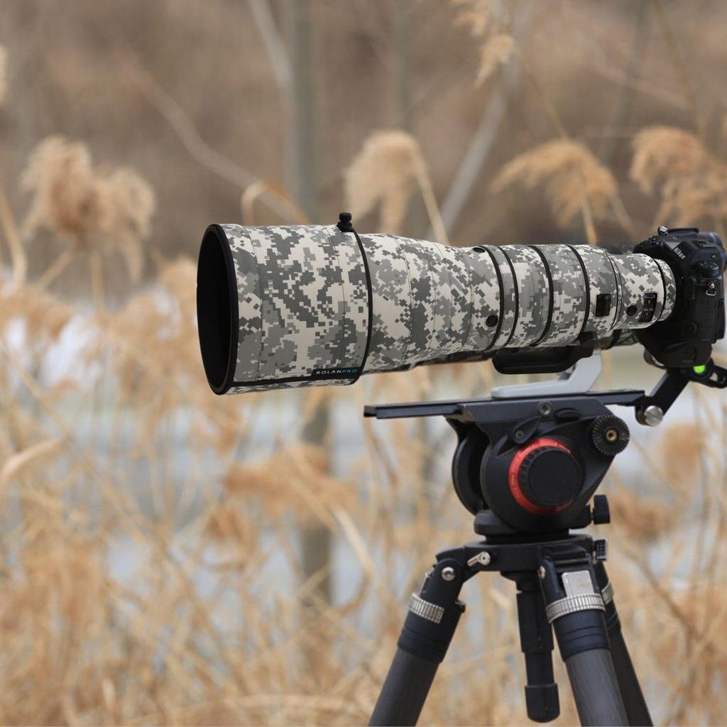 ROLANPRO Lens Cover Compatible with Sony FE 600mm GM OSS Camouflage Cover for Telephoto Lenses Waterproof Color Digital Camouflage F/4