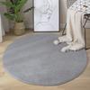 2022 Hot Sell Round Coral Velvet Carpet Color Water Absorption Sofa Carpet Memory Foam Bedroom Living Room Children Rug Yoga Mat