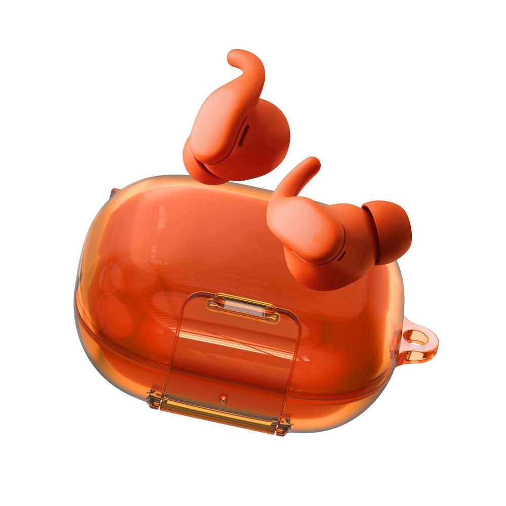 Silicone Earphone Case Dustproof Charging Box Sleeve Earbuds Accessories for Beats Powerbeats Fit оранжевый/прозрачный