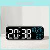 Moderne minimalistische LED-Digitaluhr mit Temperatur und Kalender für Heim- und Bürodekoration