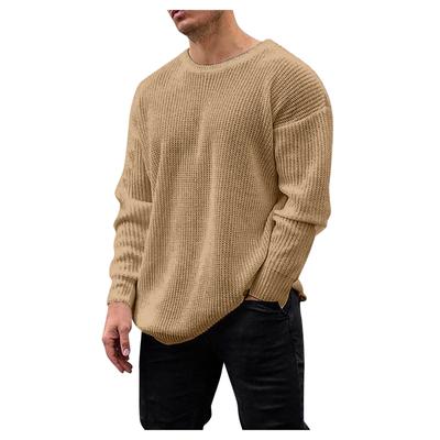 (SU)Barbati Toamna Iarna Maneca Lunga Pulover Solid Top Tee Bluza