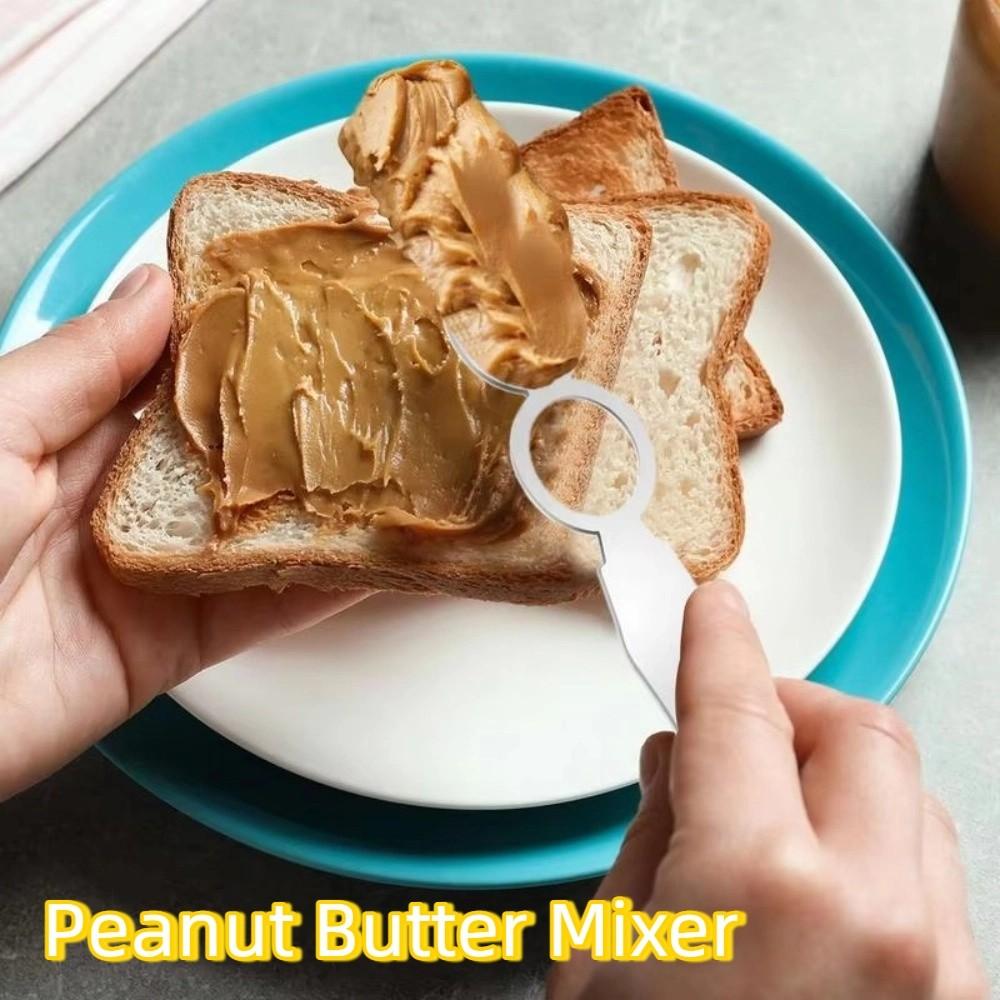 Rust-Free Nut Butter Mixer Stainless Steel Egg Beater Kitchen Tool Pancake Batter Tool  Cooking