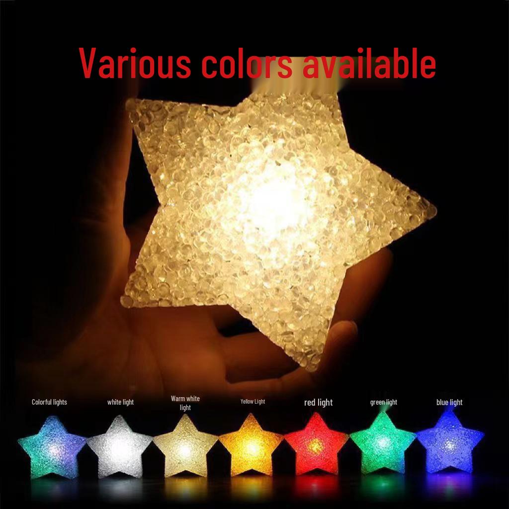 Handheld Luminous Crystal Star Lights for Stage Performance and Dance Props