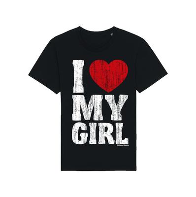 ICH LIEBE MEINEN JUNGEN oder Mädchen Damen Herren T-Shirt Herren Damen T-Shirts Oberteil Passendes Paar Valentinstagsgeschenk