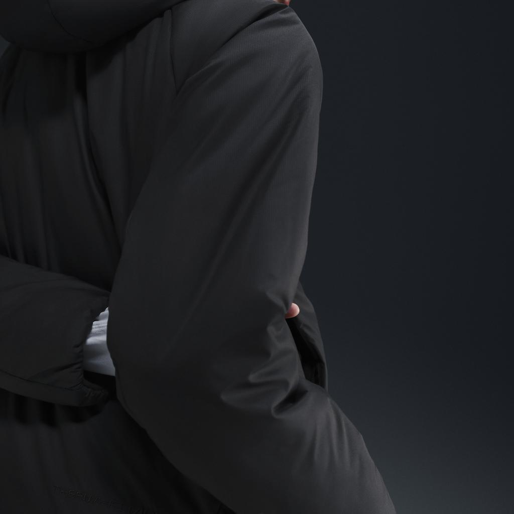 Nike Therma-FIT ACG Rope De Dope Outdoor Casual Sports Zip-Up Hooded Jacket Women Jackets Black Mountain-White FV7336-010