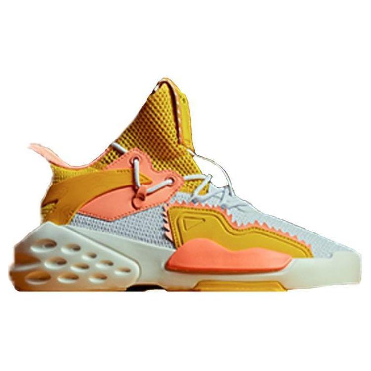 GUGONGWENCHUANG x Anta Non slip Lightweight High top Casual Shoes Women's Glazed Yellow 12938099-