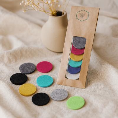 6x Aromatherapy Necklace Refill Pads 15mm 10 Pack