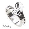 Vintage Adjustable Rings Retro Wrench Rings Open Rings Wrench Finger Rings Wrench Adjustable Ring Alloy Material for Men
