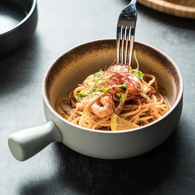 Piekarnik do pieczenia ser zapiekany ryż miska na sałatkę kreatywny zapobiegający oparzeniom pojedynczy uchwyt Makaron w zupie sowa makaron instant miska na owoce