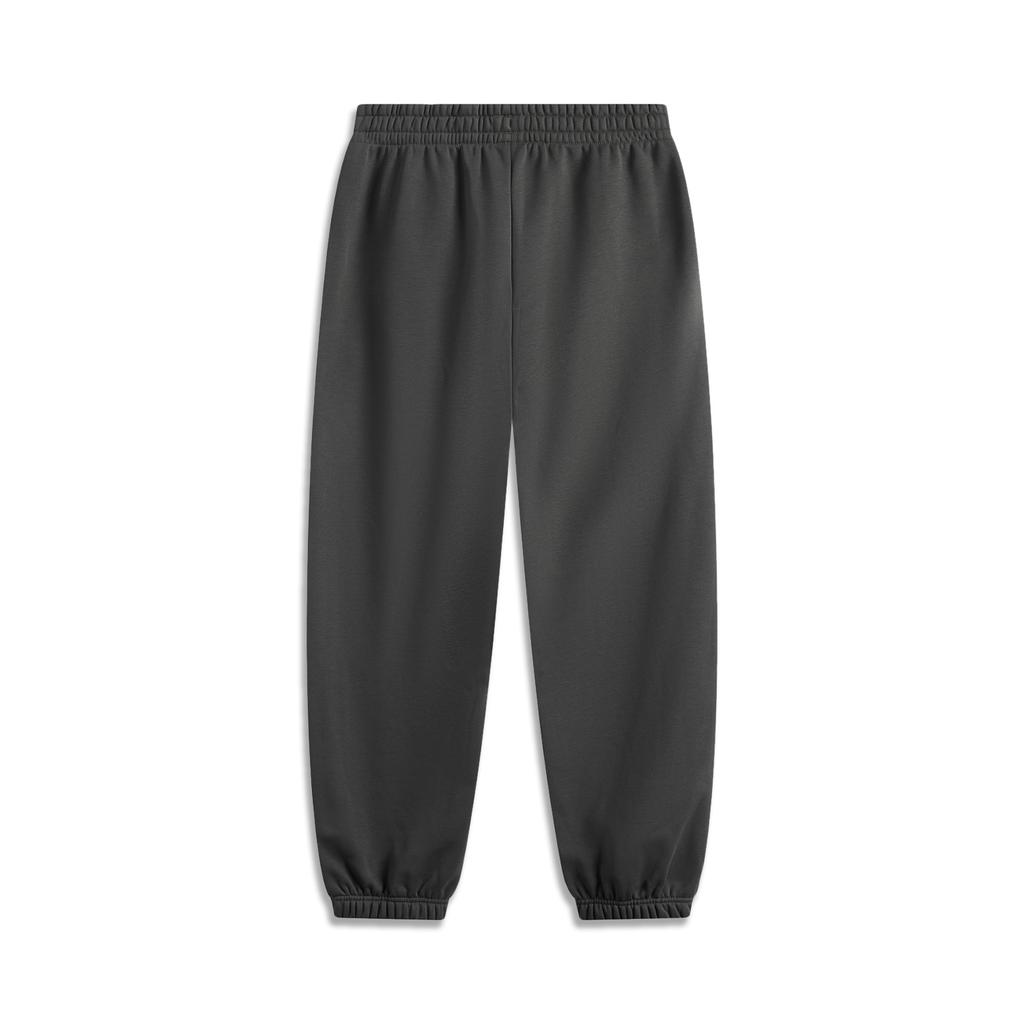 Li Ning Sports Lifestyle Series Versatile Simple Comfortable Casual Tapered Mid-Waist Loose Knit Joggers Men Joggers AKLVE23-3