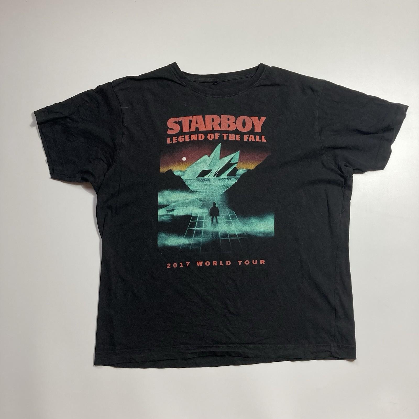 the weeknd xo starboy legend of the fall rap tour band tee size xxl XXXXL