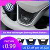 2026 Hot For Volkswagen VW New R R-Line Logo Car Steering Wheel Decoration Cover Accessories For VW Polo Golf MK4 Passat Tiguan