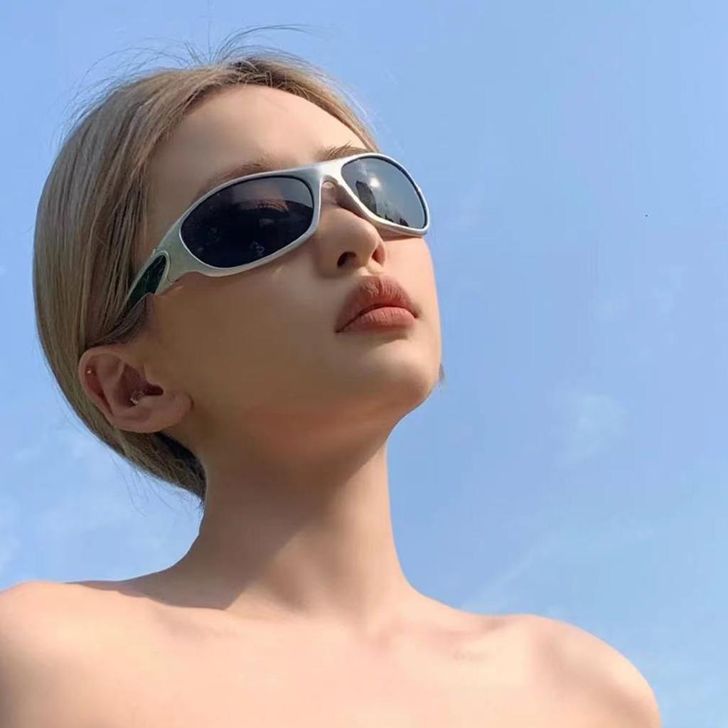 Futuristic Sunglasses Girls Vintage Lens Glasses Teenagers Hiphop Trend Nightclub Party Sunglasses for Adult Teens