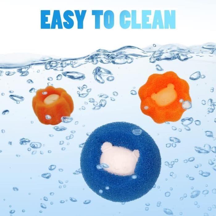 Washing Ball - INF - Anti-lint - 3 Pieces - Blue - For Washing Machine and Tumble Dryer