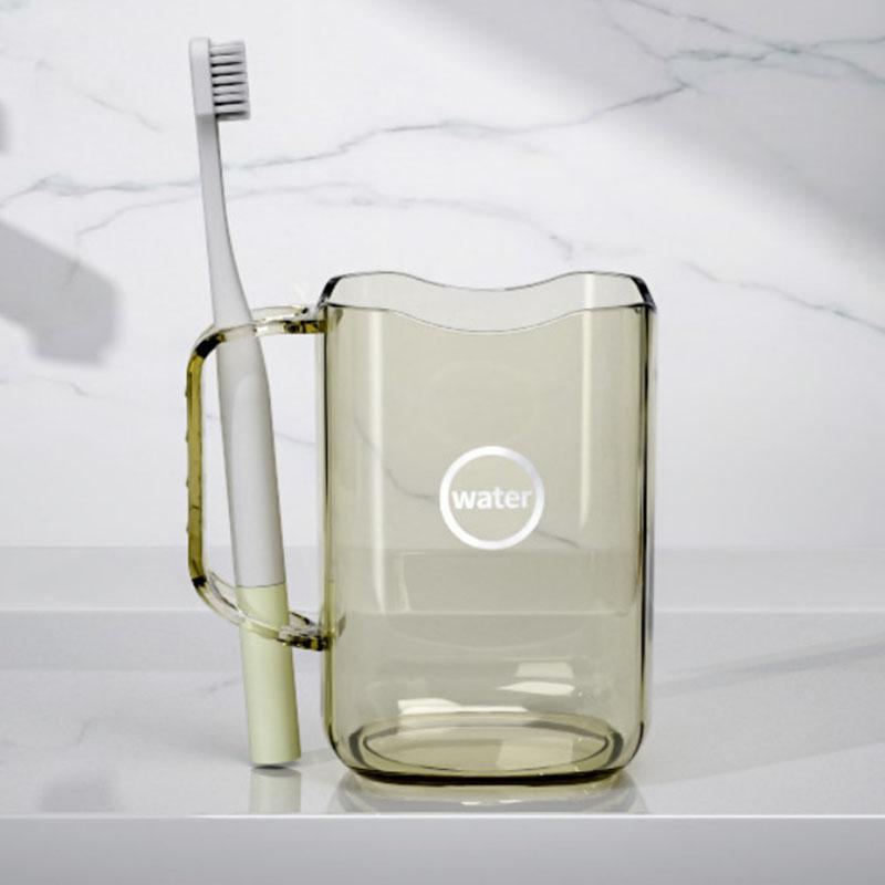 

Стакан для зубной щетки, зубная банка, зубной прибор, высокая эстетическая ценность, прозрачный стакан для полоскания рта, легкая роскошь, набор стаканов для зубных щеток для пары, для дома, для мытья жёлтый