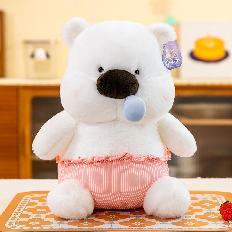 

Snot Bear Plush Toy Bear Rag Doll on The Bed Pillow Doll Sleeping with Doll Birthday Gift Doll 23cm
