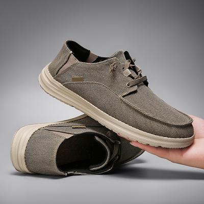 Moda Nova Chegada Primavera Verão Confortável Sapatos Casuais Leves Sapatos de Lona Masculinos Para Homens Slip-On Marca Moda Sapatos Mocassins Baixos