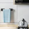 Auto Stick Bathroom Towel Rack 30cm Aluminum Wall Mounted Towel Holders Simple Installs for Kitchens Not Holes Required