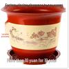 Durable Extra-Large Resin Flower Pot with Saucer, Imitation Ceramic, Thickened Plastic, Clearance