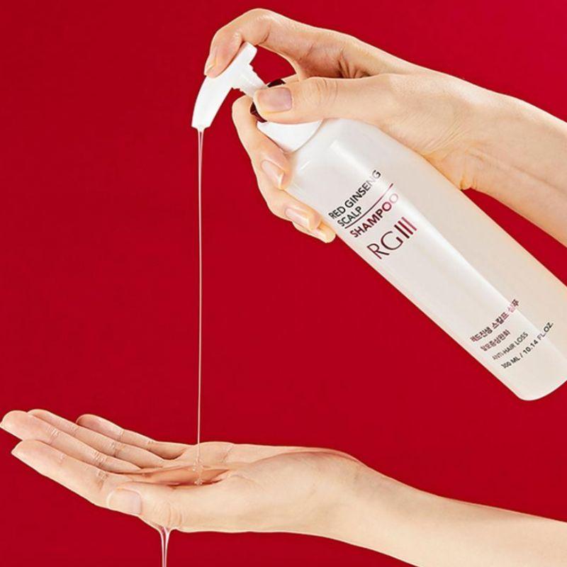 RGIII Red Ginseng Scalp Shampoo Hair Care Strengthening & Nourishing Shampoo 300ml