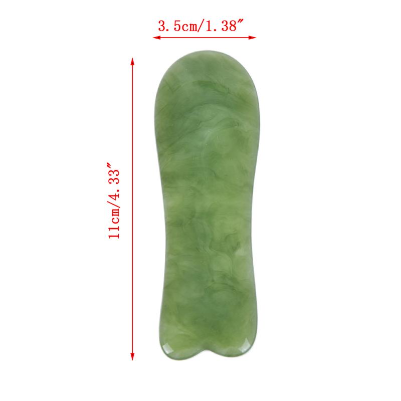 Gouache Scraper Natural Stone Gua Sha Massage Comb Head Body Meridian Scraping Reflexology Blood Circulation Jade Therapy Tools