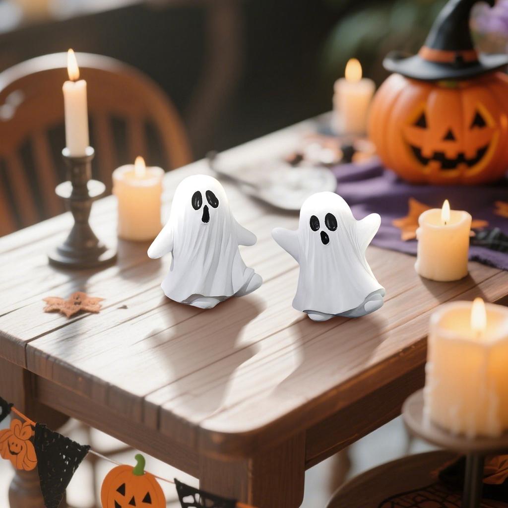 Bonfire Candlesticks - Halloween Candlesticks, Cute Statue Sets, Scary Night Lights For The Home Mantel, Table Centerpieces And Fun!