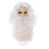 Halloween mens role play wizad silver grey wig and beard  Gandalf Jesus cosplay hair costumes