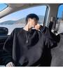 Men's Heavyweight Boxy Sweatshirt: Spring/Autumn Loose Casual Round Neck, Drop Shoulder, Long Sleeve T-Shirt