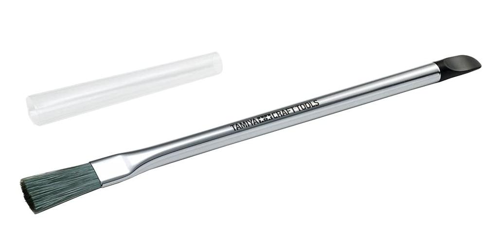 Tamiya Craft Tool Serie 163 Mini 4WD Reinigungsbürste Aufkleber 74163 Nr.. (mit Spatel)