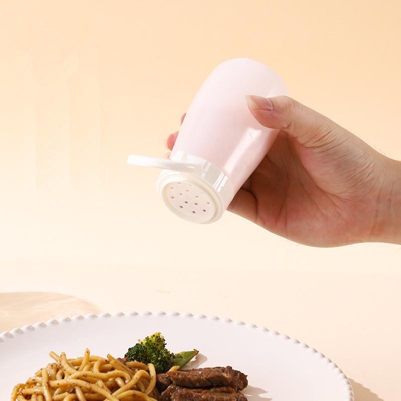Plastová kořenka do kuchyně, láhev na koření na gril s víčkem, solnička a pepřenka, pepřenka, prachotěsná mini dóza na koření