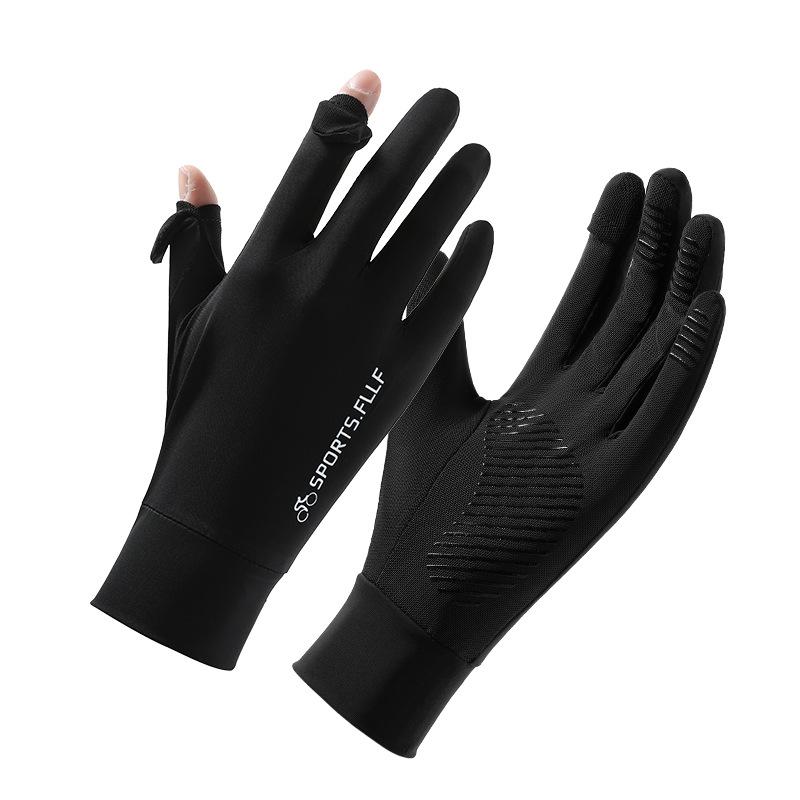 

Cycling and Driving Sun Protection Gloves for Men In Summer Outdoor Mountain Climbing Hiking Fishing Non Slip Flip Touch Screen Gloves one size
