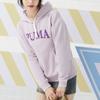 Puma Letter Print Casual Hoodie With Large Pockets Women hoodies Purple 682176-60
