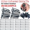 Nylon Universal Cable Tie Buckle Multipurpose Plastic Cable Ties Tool Heavy Duty Self Locking Nylon Zip Ties for Car DailyRepair