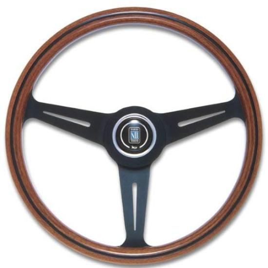 

NARDI Steering Wheel CLASSIC WOOD Wood Black Spokes Horn Button and Horn Ring Included 360mm N122 & червоне дерево